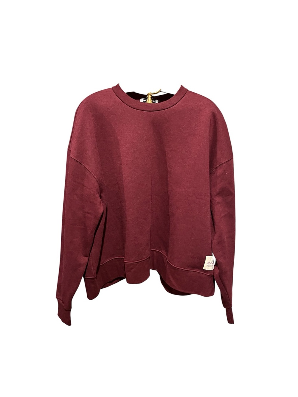 WeWoreWhat New Burgundy Wellness Club Crewneck Sweatshirt XL - Picture 2 of 11
